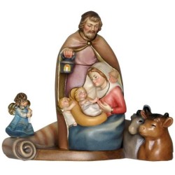 Nativity block on base (ox, donkey and angel)