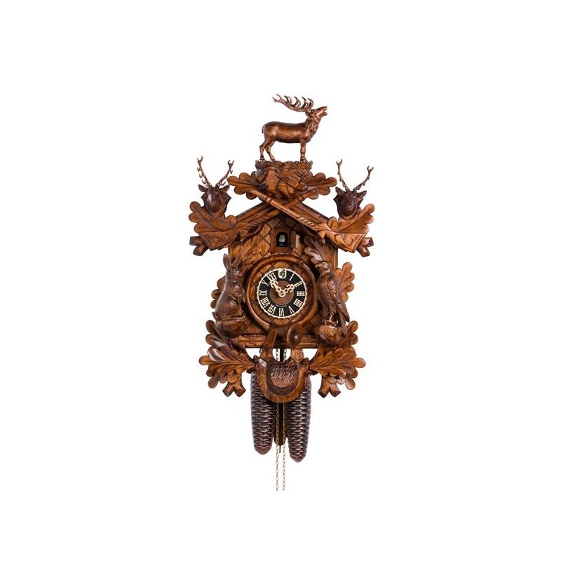 Cuckoo clock with deer