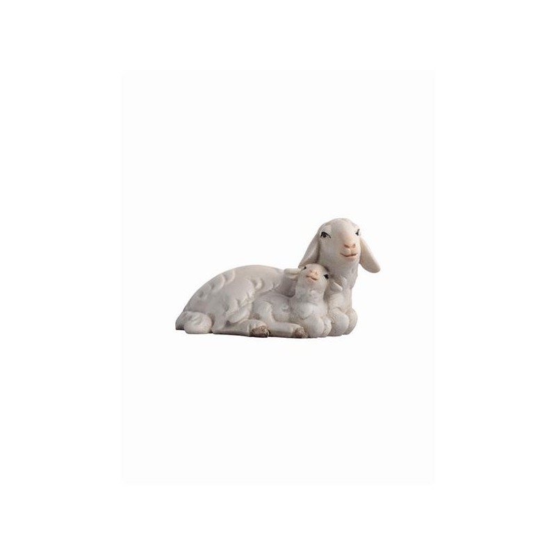 LI Sheep lying with lamb