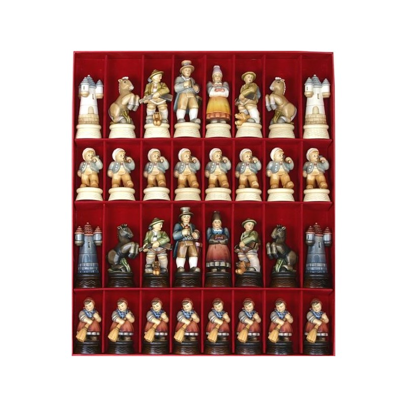 Gardena wood-carved chess...