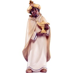 König Kaspar Artis Krippe – orientalische Figur, bemalte Holzfigu