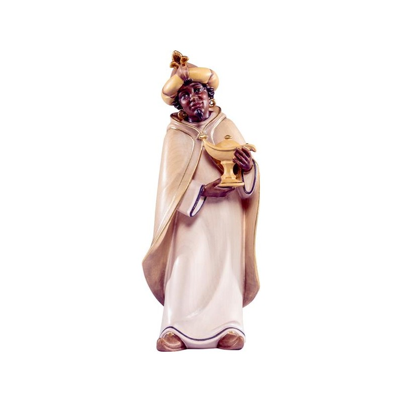 König Kaspar Artis Krippe – orientalische Figur, bemalte Holzfigu