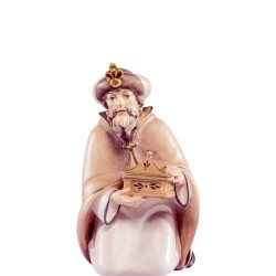 König Melchior Artis Krippe – edle Figur aus Holz, handbemalt