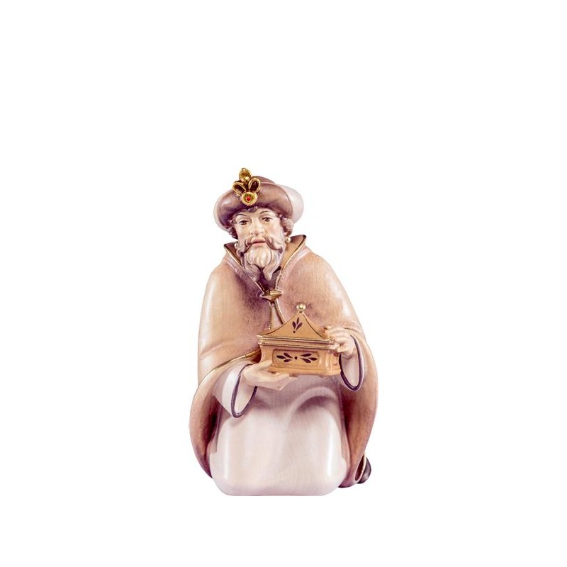 König Melchior Artis Krippe – edle Figur aus Holz, handbemalt