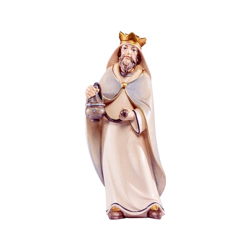 König Balthasar Artis Krippe – kunstvoll bemalte Holzfigur