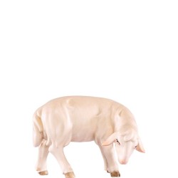 Schaf grasend Artis Krippe – Tierfigur mit gesenktem Kopf