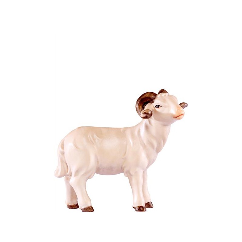 Widder Artis Krippe – stehende Widderfigur aus Holz