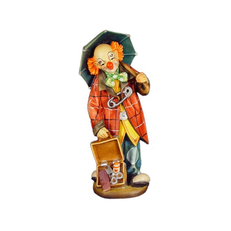 Clown con ombrello