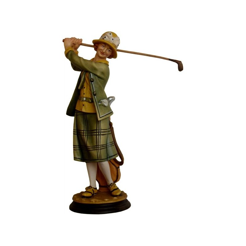 Nostalgie Golfspielerin mit...