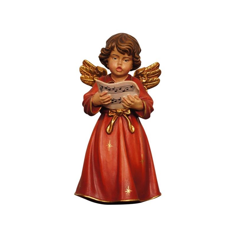 Bell angel standing with notes