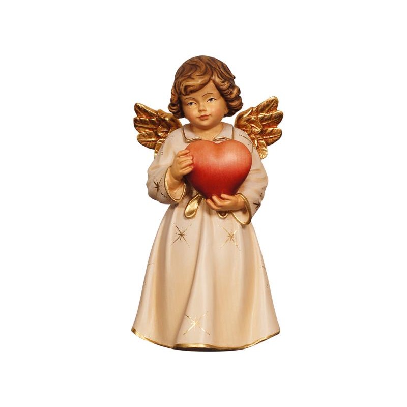 Bell angel standing with heart