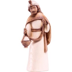 Stehender König Kaspar der Fides Krippe, holzgeschnitzte Figur