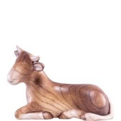 Bue presepe Fides scolpito nel legno