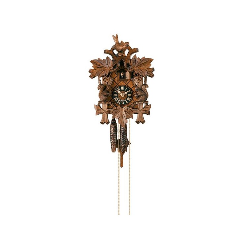 Cuckoo clock with squirrels