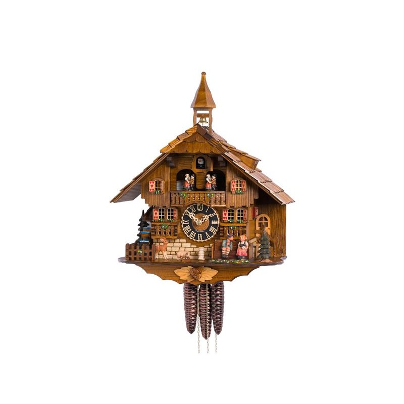 Cuckoo clock with loving...