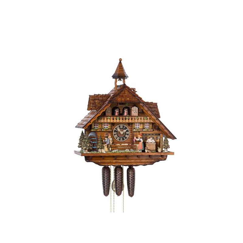 Cuckoo clock with clockmaker