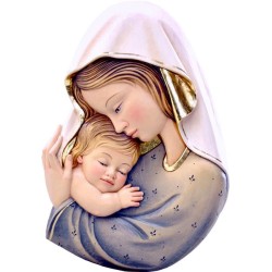 Madonna relief white-blue