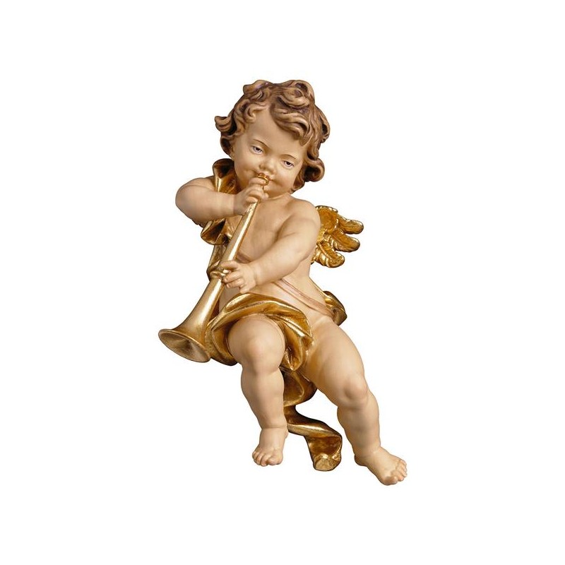 Cherub with trumpet