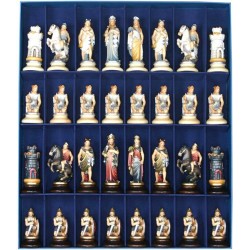 Verona wood-carved chess set with box