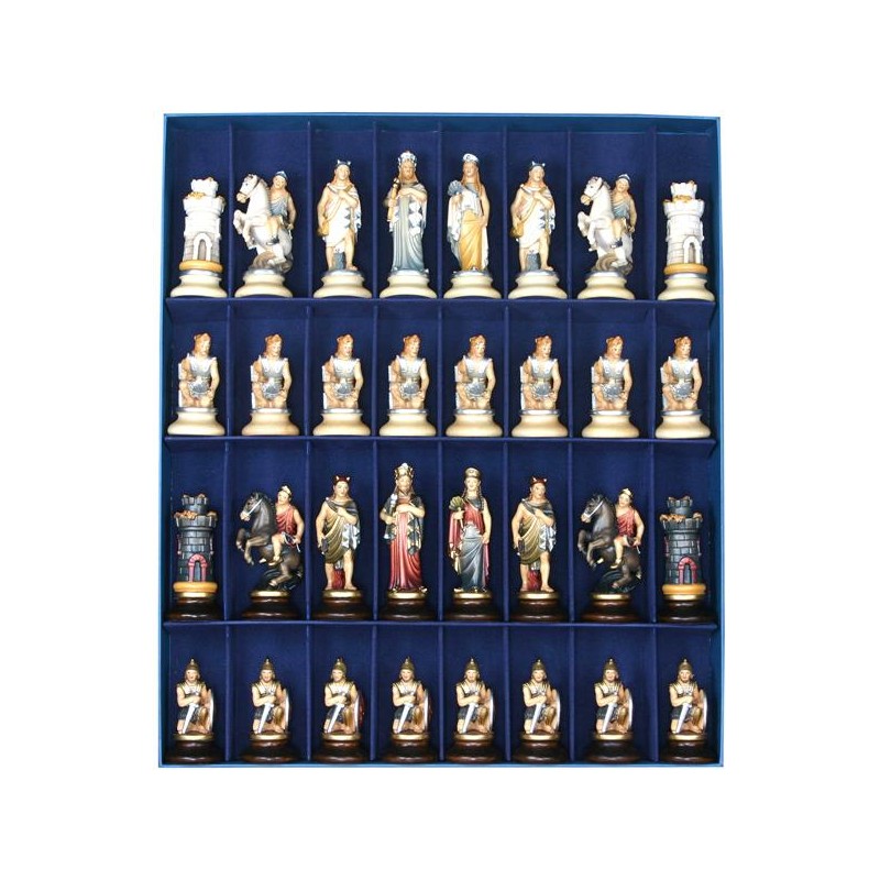 Verona wood-carved chess...