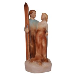 Skier couple modern style