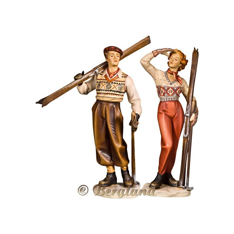 Sciatore e sciatrice