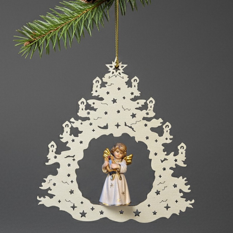 Christmas tree angel with lyre