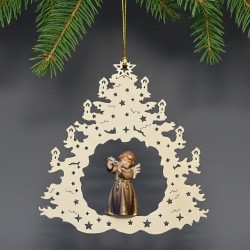 Albero angelo con flauto