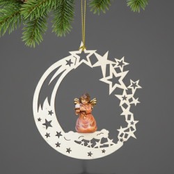 Christmas star angel with candle