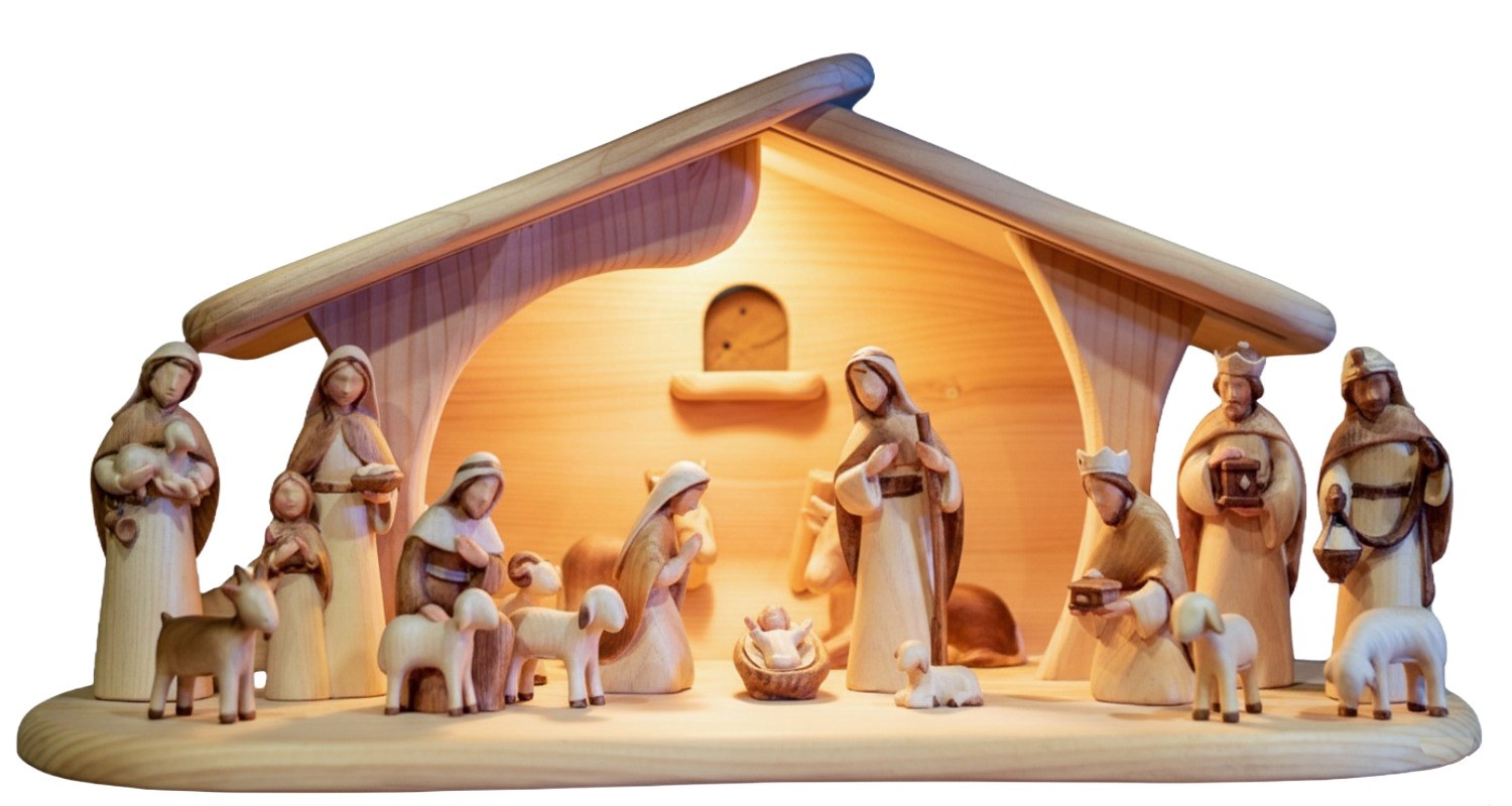 Krippenfiguren aus Holz